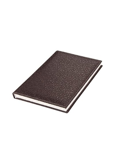2k 4811 Defter 14x20 Cm. Çi Zgi Li 160 Yapraklı Suni Deri Hilton Desen Kapaklı Kahverengi, Kahverengi 103 Ivory