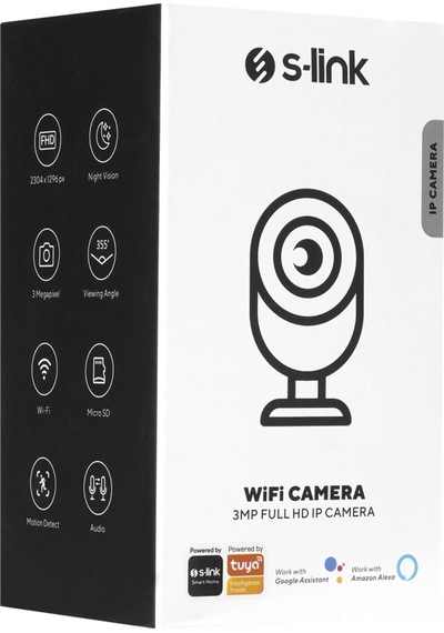 S-lınk Sl-ınd02 Ev - Bebek Güvenlik Kamerası Wifi 3mpix 3.6 Mm Lens 10M. Gece Görüşü Hareket Algılama İki Yönlü S