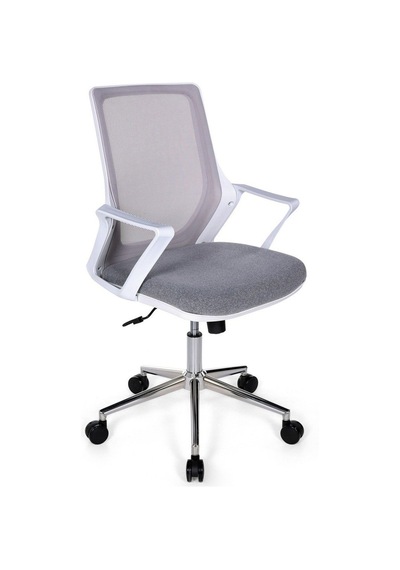 Ofisbazaar Alf Beyaz Fileli Çalışma Koltuğu Ergonomik Şef Ve Toplantı Koltuğu Gri Gri