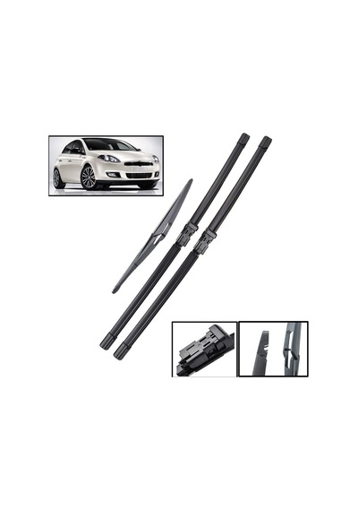 Fiat Bravo Ön + Arka Cam Muz Silecek Takımı 2007-2013 N11.3652