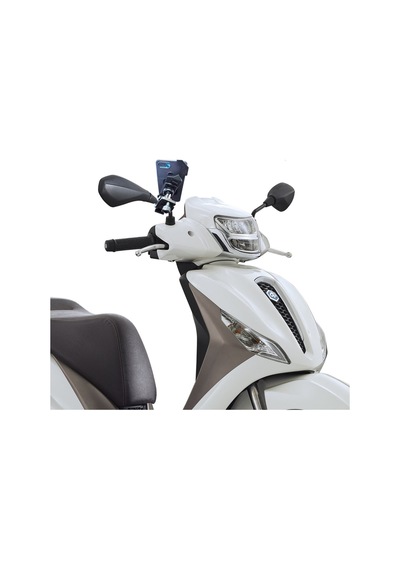 Powertec Piaggio Uyumlu Çapraz Suporte Telefon Tutucu Ayna Bağlantılı