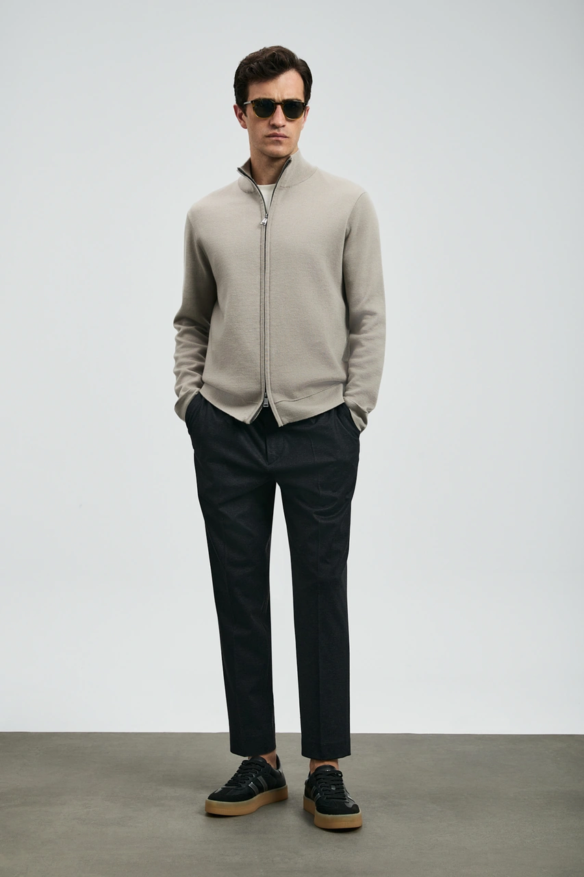 Lufian Strus Smart Erkek Chino Pantolon Slim Fit Siyah Siyah 112190332100100 Siyah