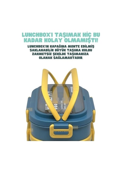 Vagonlife Bento 1650ml Paslanmaz Çelik 2 Katlı 4 Bölmeli Çatal Ve Kaşıklı Yemek Kutusu Lacivert Beyaz Vagonlife Bento 1650ml Paslanmaz Çelik 2 Katlı 4 Bölmeli Çatal Ve Kaşıklı Yemek Kutusu Lacivert Beyaz