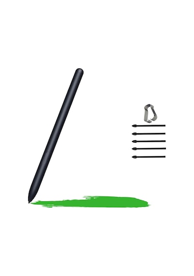 Samsung Galaxy Tab S6 Lite P610 P620 İle Uyumlu Spen Stylus Tablet Kalemi Yedek Uç Seti Siyah