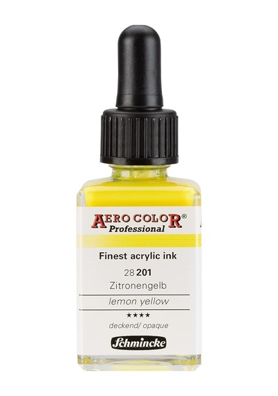 Professional Akrilik Mürekkebi 28 Ml 201 Lemon Yellow Çok Renkli