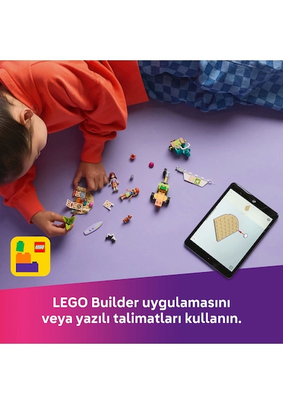 LEGO® Friends Sörfçü Köpekler ve Scooter Macerası 42641 - 6 Yaş ve Üzeri Çocuklar için Mini Bebek İçeren Yaratıcı Oyuncak Yapım Seti(113P)