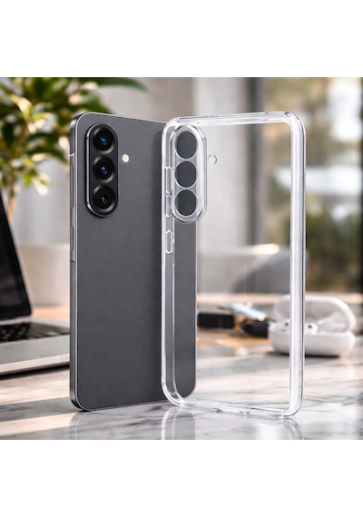 Samsung Galaxy A57 İle Uyumlu Kılıf Şeffaf Kamera Korumalı 3d