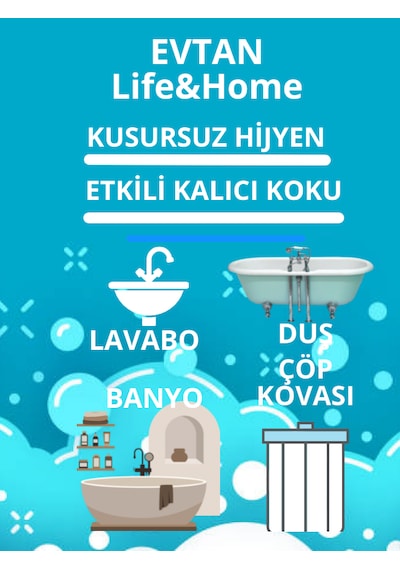 Evtan Life&home Beyaz Sabun Kokulu Wc Koku Giderici Sprey 250 Ml
