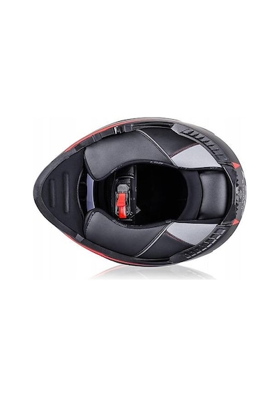 Ls2 Storm 2 Racer Kapalı Motosiklet Kaskı Mat Titanium - Neon Turuncu - Siyah - Kırmızı
