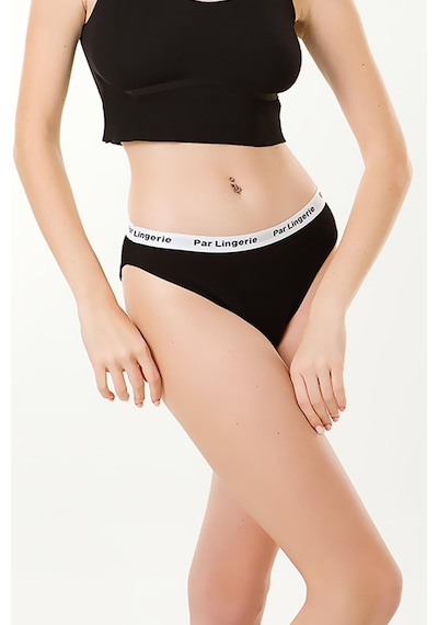 Parlingerie Kadın 3lü Slip Külot Siyah-beyaz-gri Siyah - Beyaz - Gri