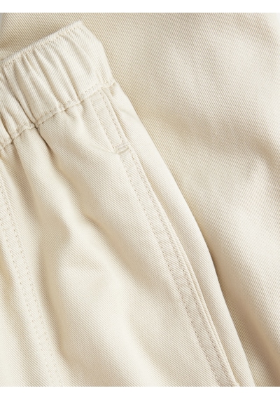 Jack & Jones Kadın Beli Lastikli Pantolon - Emily - 12257552 Fog Çok Renkli