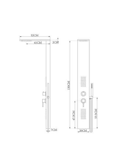 Newarc - Idea Duş Paneli-beyaz - 440491 191083 Diğer