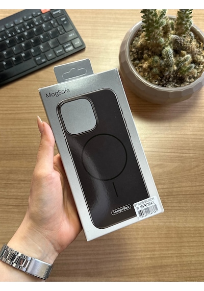 Apple Uyumlu iPhone 16 Pro Max Animasyonlu Stylus Silikon Kılıf Siyah