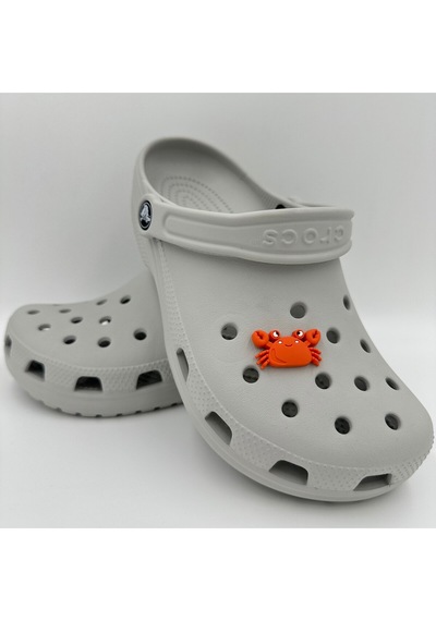 Crocs Terlik Süsü Ve Aksesuarı , Çanta Süsü Jibbitz 3d Yengeç 03 Görsel Figür Aksesuar Turuncu