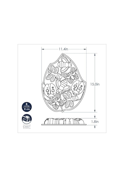 Nordic Ware ''53037 Kek Kalıbı'' Uğur Böceği Genel