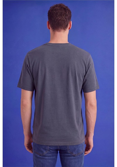 Freemen Erkek Oversize Tişört Nefes Alan Yumuşak Dokulu Terletmeyen Rahat Kalıp Basic-399 Gri