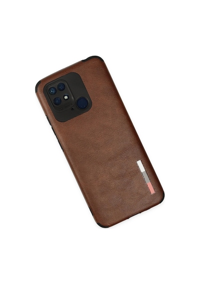 Ilkeshop Newface Xiaomi Redmi 10c Kılıf Loop Deri Silikon - Kahverengi