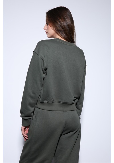 Antioch Basic Kadın Sweatshirt Ba25y920 Haki