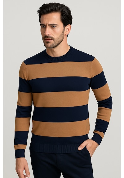 Ncs Jeans Erkek Bisiklet Yaka Triko %100 Pamuk Lacivert 3774 Lacivert