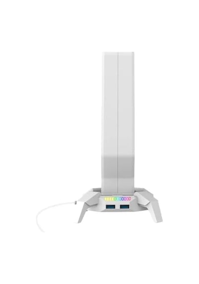Rgb Beyaz Kulaklık Standı, Şık Tasarım İle Organize Edin