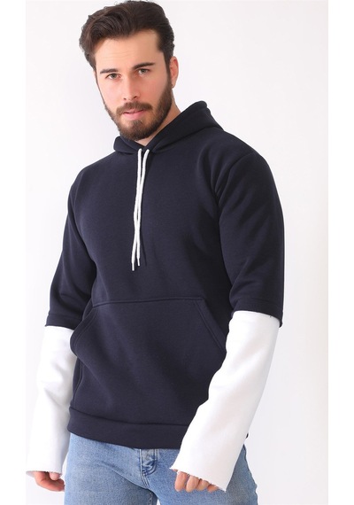 1042 Dewberry Erkek Sweatshırt-lacivert Lacivert