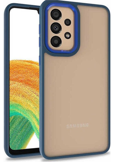 Galaxy A32 4g Kılıf Zore Flora Kapak Mavi
