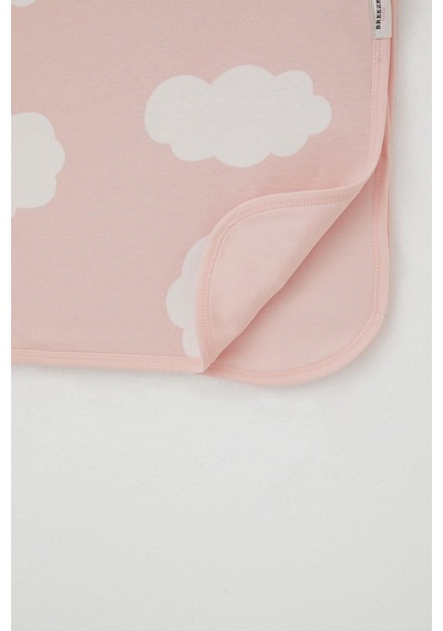 Breeze Yenidoğan Bebek Battaniyesi Bulut Desenli Standart, Pembe