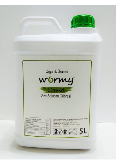 Wormy Tarım Bakanlığı Onaylı (Gerçek) Sıvı Solucan Gübresi