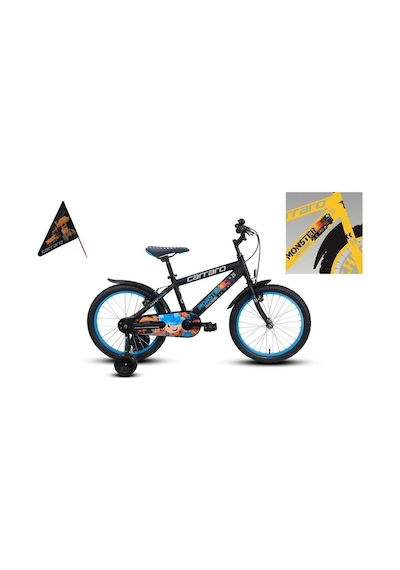 Carraro Monster Erkek Çocuk Bisikleti 210h V 12 Jant Sarı Gri Siyah Sarı Çok Renkli