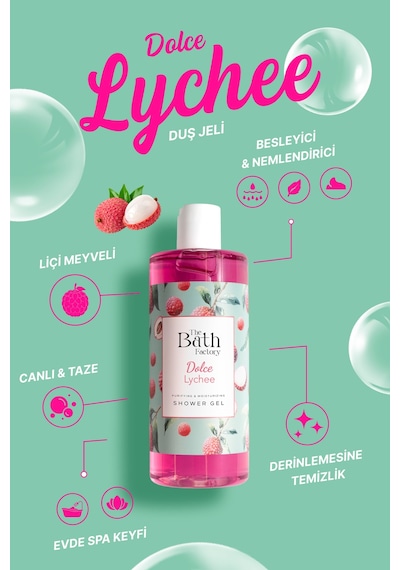 Nemlendirici Ve Besleyici Liçi Aromalı Duş Jeli 400 Ml