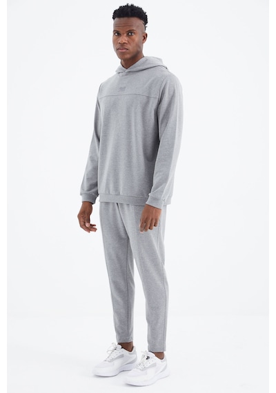 Tommy Life Kelvin Gri Melanj Kelvin Basic Erkek Eşofman Takım - 85230 GRİ MELANJ