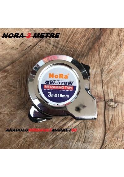 Nora 3Metre Çelik Şerit Metre Ölçüm Metresi