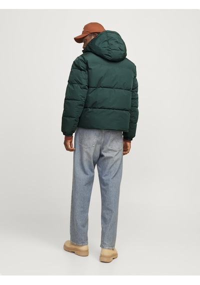 Jack & Jones Erkek Kapüşonlu Şişme Mont - 12256974 Siyah