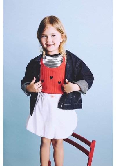 Defacto Polo Yaka Ceket Kız Bebek H2666a526smnm34 Mavi-nm34