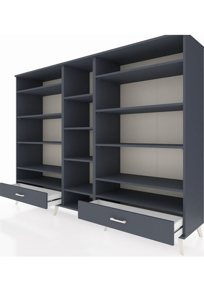 Hyperion Dolap 14 Raflı 2 Çekmeceli 220x44x163 Antrasit-antrasit Antrasit-antrasit Hyperion Dolap 14 Raflı 2 Çekmeceli 220x44x163 Antrasit-antrasit Antrasit-antrasit
