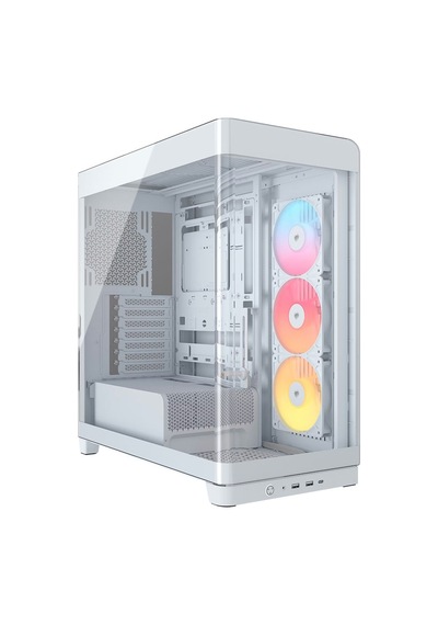 Corsaır Frame 4500x Rs-r Argb Fanlı Panoramik Camlı Beyaz Mid-tower Cc-9011315-ww Bilgisayar Kasası