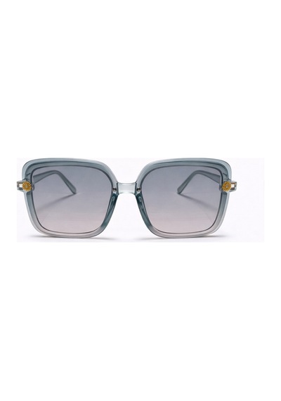 Zadira Turkuaz Çerçeve Polarize Cam Vintage & Retro Unisex Güneş Gözlüğü Mavi
