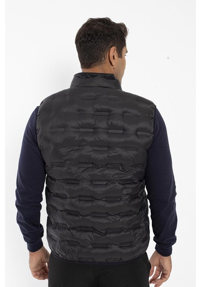 Crozwise Erkek Dolumlu Spor Outdoor Yelek Siyah