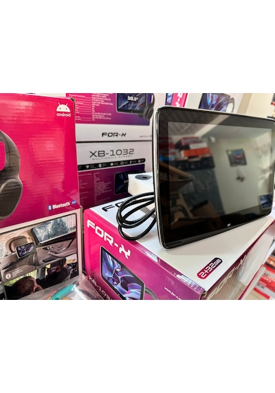 For-x Xb-1032 Portatif Koltuk Arkası 2 Ad. Monitör Başlık 2/32gb