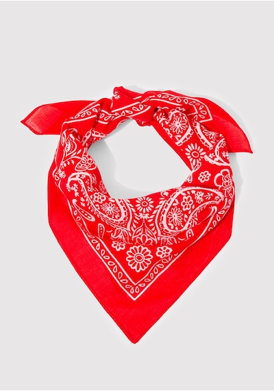 Mavi - Baskılı Kırmızı Bandana 1911810-82580 Kırmızı