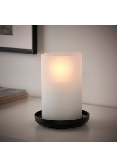 Ikea Hedervärd Fener 22 Cm Şeffaf - Siyah
