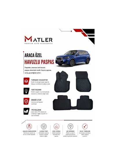 Bmw İx1 2026 Model 4d Ekstra Havuzlu Paspas