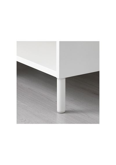 Ayak, Beyaz-metal Rengi, 11 Cm, 4 Adet