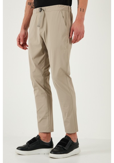Buratti Slim Fit Lastikli Bel Boru Paça Kemer Detaylı Erkek Pantolon 5543S86Jmilano Bej