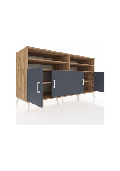 Kronos Konsol 6 Raflı 4 Kapaklı 176x59x99 Çam-antrasit/çam Çam-antrasit/çam Kronos Konsol 6 Raflı 4 Kapaklı 176x59x99 Çam-antrasit/çam Çam-antrasit/çam