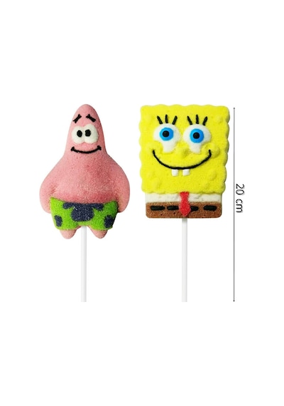 Relkon Lisanslı Sponge Bob Square Pants Marshmallow Lolipop 12 x 45 G