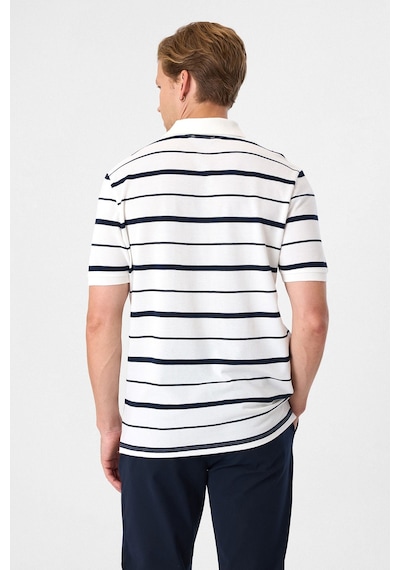Back And Bond Regular Fit Düğmeli Polo Yaka Tişört Beyaz Back And Bond Regular Fit Düğmeli Polo Yaka Tişört Beyaz