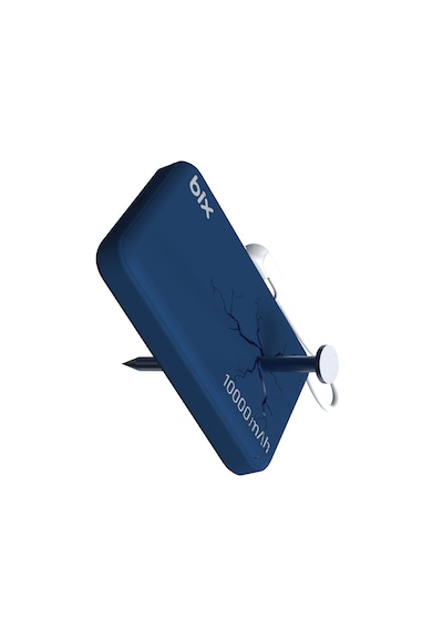Bix Pb121 Qi2.2 Sertifikalı 25w Kablosuz Magsafe 10000mah Ultra Korumalı Powerbank Dahili Usb-c Kablolu Lacivert