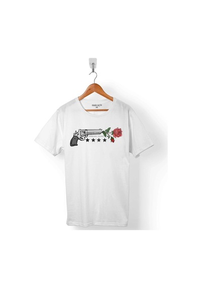 Guns N And Roses Gun Gül Ve Kan Silah Erkek Tişört (491762139)