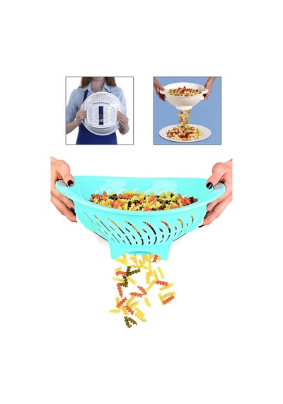 Açılır Kapaklı Pratik Makarna Süzgeci - Akıllı Lavabo Içi Sebze Meyve Süzgeci Szgc123 Plastik Diğer